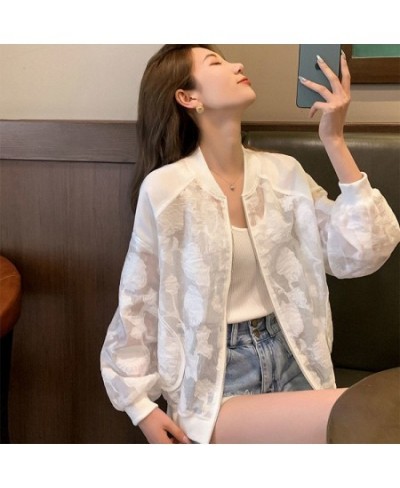 Summer Korean Fashion Sun Protection Coat Long Sleeve Mesh Breathable Jacket Female Women's Clothing Feminine X209 $35.64 - J...