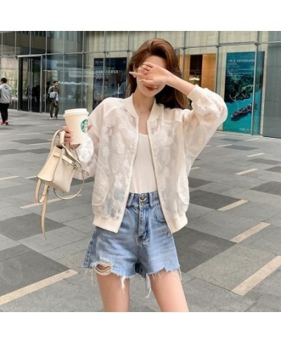 Summer Korean Fashion Sun Protection Coat Long Sleeve Mesh Breathable Jacket Female Women's Clothing Feminine X209 $35.64 - J...