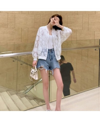 Summer Korean Fashion Sun Protection Coat Long Sleeve Mesh Breathable Jacket Female Women's Clothing Feminine X209 $35.64 - J...