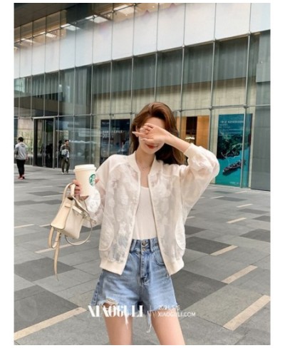 Summer Korean Fashion Sun Protection Coat Long Sleeve Mesh Breathable Jacket Female Women's Clothing Feminine X209 $35.64 - J...