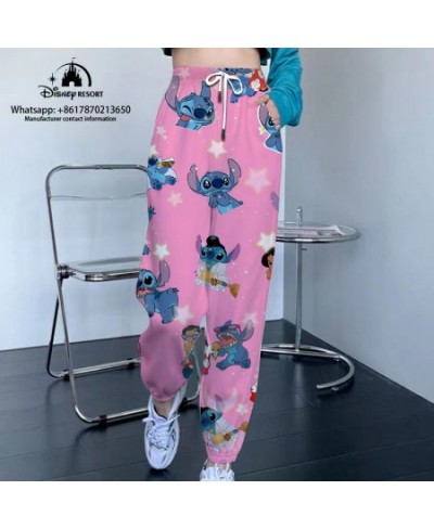 Streetwear New Sweatpants Women Hip Hop Mickey and Minnie Print Loose Sweatpants Drawstring 2023 Casual Cropped Pants $41.46 ...