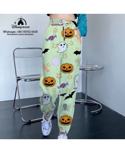 Streetwear New Sweatpants Women Hip Hop Mickey and Minnie Print Loose Sweatpants Drawstring 2023 Casual Cropped Pants $41.46 ...