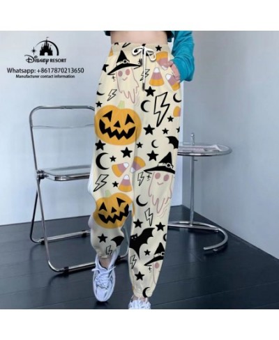 Streetwear New Sweatpants Women Hip Hop Mickey and Minnie Print Loose Sweatpants Drawstring 2023 Casual Cropped Pants $41.46 ...