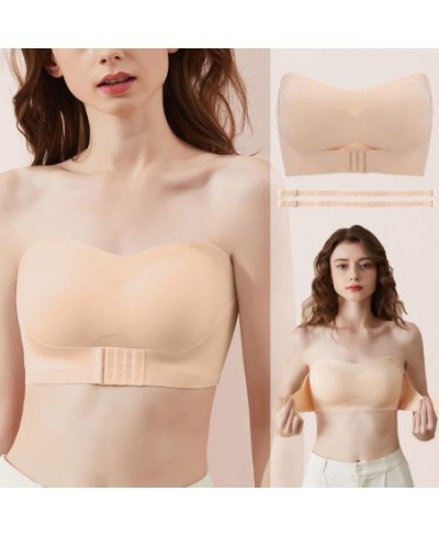 Seamless Tube Tops Women Strapless Bra Breathable Summer Wireless Wedding Brassiere Push Up Bras Sexy Female Lingerie Invisib...