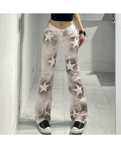 2023 Women Jeans Wide Leg Pants Oversize Cartoon Rabbit Print Zipper Casual Female Long Trousers Large High Waist Size Jeans ...