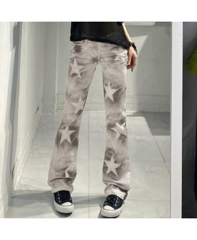 2023 Women Jeans Wide Leg Pants Oversize Cartoon Rabbit Print Zipper Casual Female Long Trousers Large High Waist Size Jeans ...