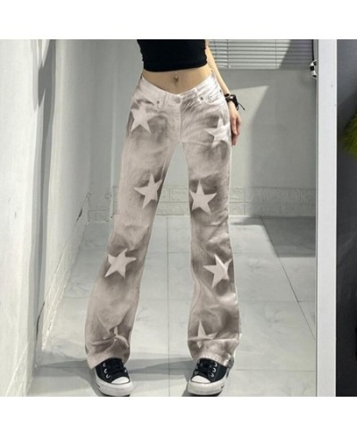 2023 Women Jeans Wide Leg Pants Oversize Cartoon Rabbit Print Zipper Casual Female Long Trousers Large High Waist Size Jeans ...