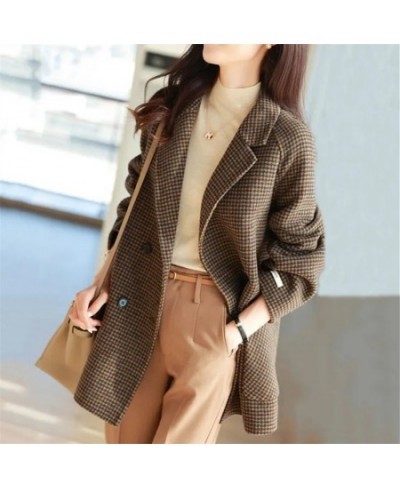 Women's Spring and Autumn New Lapel Long-sleeved Single-breasted Loose Pocket Jacket Fashion Commuter Female Clothing ZM624 $...