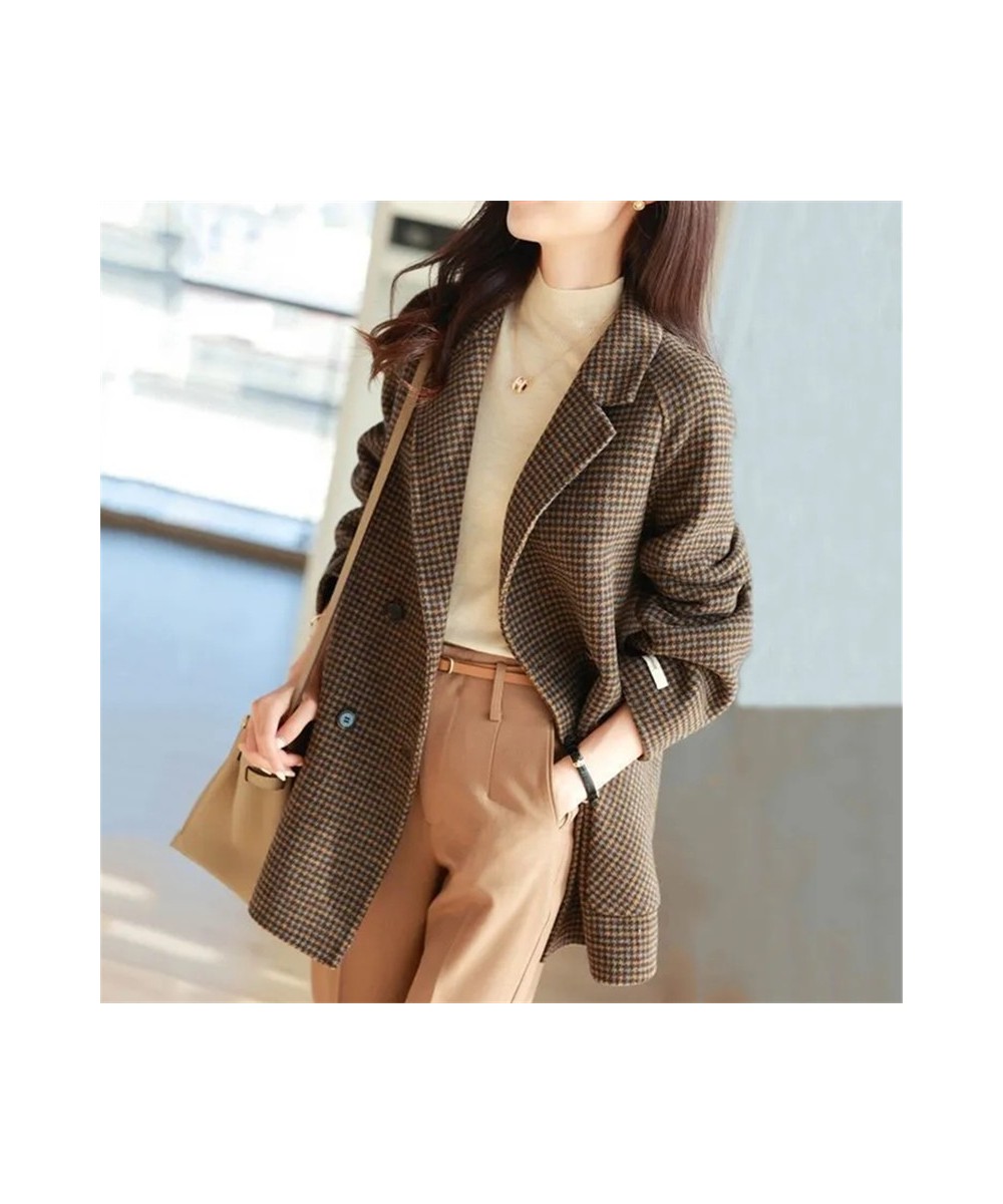 Women's Spring and Autumn New Lapel Long-sleeved Single-breasted Loose Pocket Jacket Fashion Commuter Female Clothing ZM624 $...