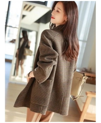 Women's Spring and Autumn New Lapel Long-sleeved Single-breasted Loose Pocket Jacket Fashion Commuter Female Clothing ZM624 $...