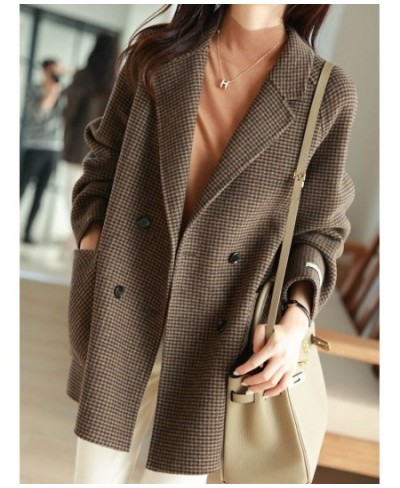 Women's Spring and Autumn New Lapel Long-sleeved Single-breasted Loose Pocket Jacket Fashion Commuter Female Clothing ZM624 $...