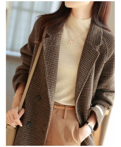 Women's Spring and Autumn New Lapel Long-sleeved Single-breasted Loose Pocket Jacket Fashion Commuter Female Clothing ZM624 $...