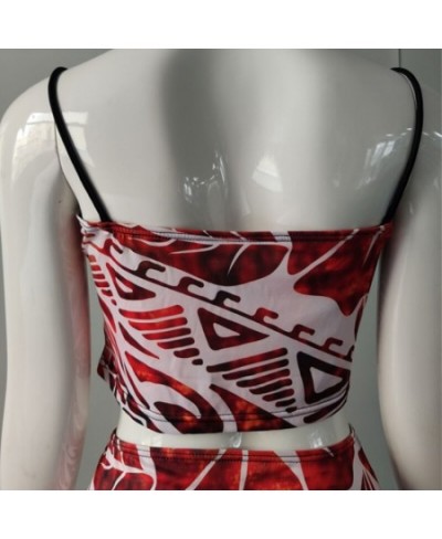 Jamaica Leaf Print Women Club Outfits Sexy Sling Tube Tops and Short Bodycon Dress Summer 2pcs Sets $45.08 - Suits & Sets