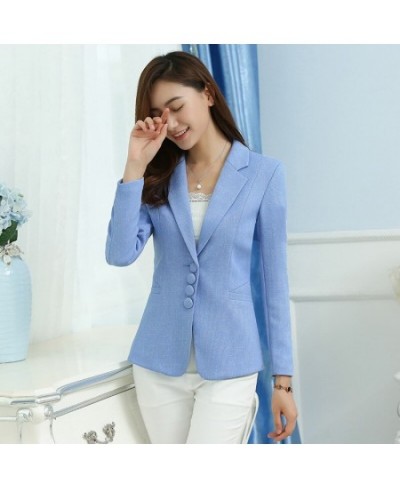 Autumn Spring Women's Blazer Elegant fashion Lady Blazers Coat Suits Notched Collar Female Jackets Large Size 3XL 4XL 5XL R67...