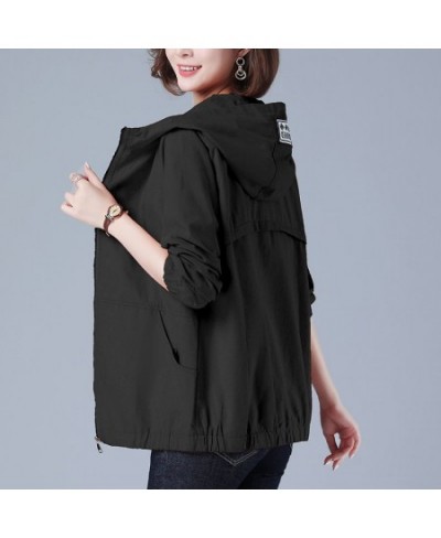 куртка весенняя женская Oversize 6XL Women's Windbreaker Fashion Outwear Loose Jacket Spring 2023 For Mother's Clothes Hiking...