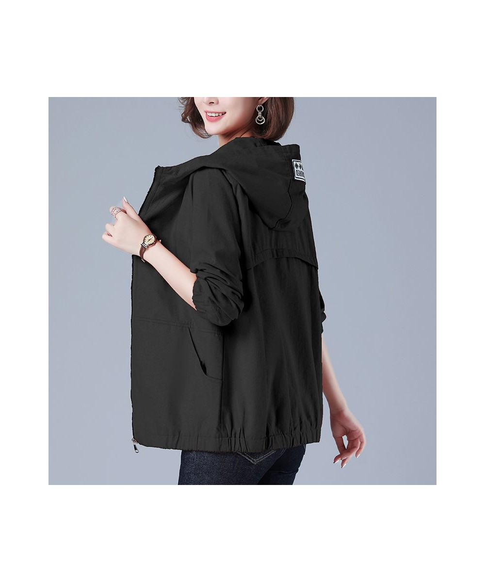 куртка весенняя женская Oversize 6XL Women's Windbreaker Fashion Outwear Loose Jacket Spring 2023 For Mother's Clothes Hiking...