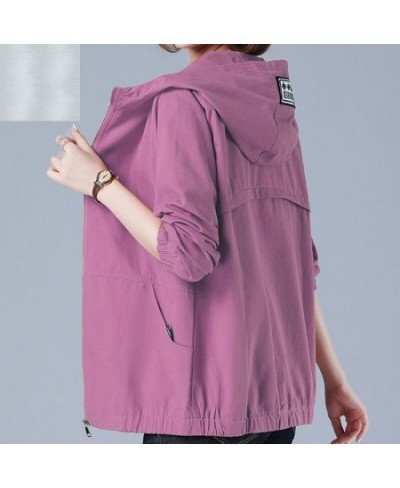 куртка весенняя женская Oversize 6XL Women's Windbreaker Fashion Outwear Loose Jacket Spring 2023 For Mother's Clothes Hiking...