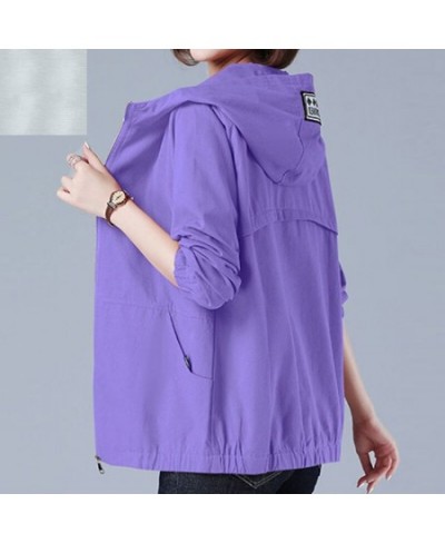 куртка весенняя женская Oversize 6XL Women's Windbreaker Fashion Outwear Loose Jacket Spring 2023 For Mother's Clothes Hiking...