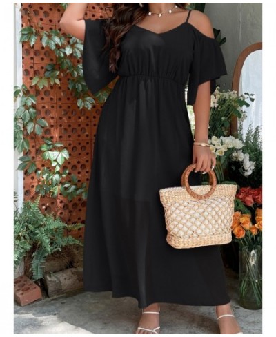 Women Plus Size Wedding Guest Maxi Dress 2022 Summer Autumn Long Elegant Cocktail Black Party Dress Oversized Evening Clothin...