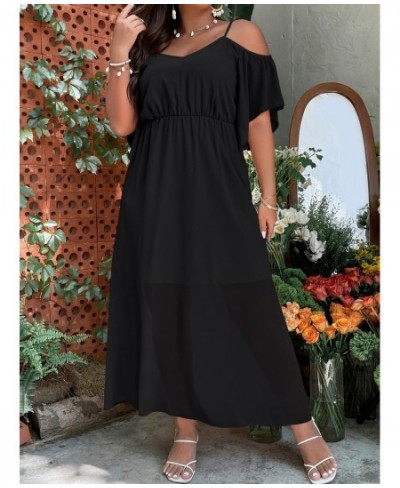 Women Plus Size Wedding Guest Maxi Dress 2022 Summer Autumn Long Elegant Cocktail Black Party Dress Oversized Evening Clothin...