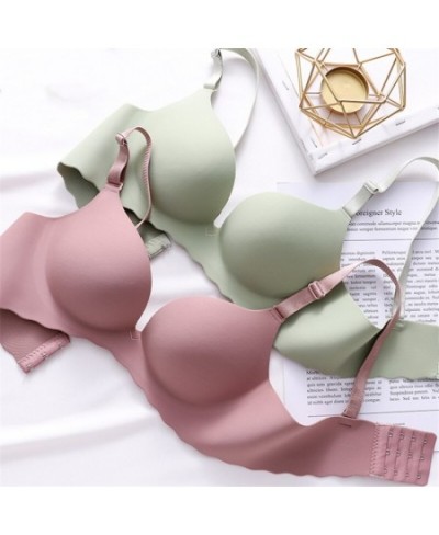 Women Sexy Bra Corset Wireless One-Piece Underwear Gather Push Up Simple Lingerie Seamless Bralette Candy Color Soutien Gorge...