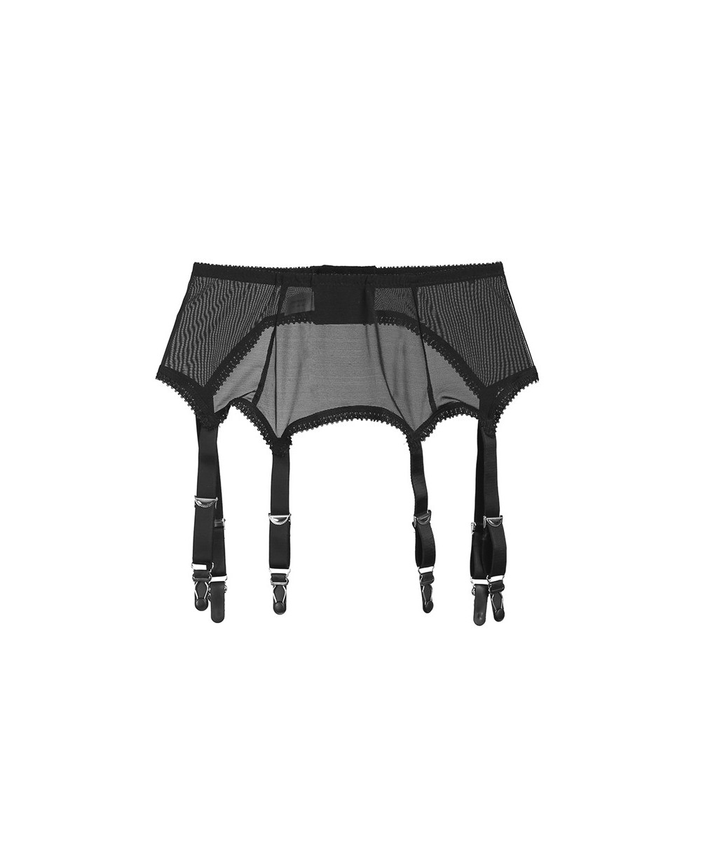 Retro High Waist Elastic Mesh See-through Garter Belt Women Sexy Suspender 6 Metal Buckles Erotic Sex Wear 2023 $22.92 - Unde...