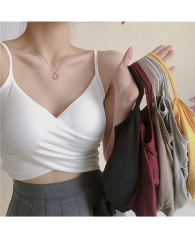 Summer Sexy Women Camis Tube Top Seamless Sleeveless Girls Crop Top Streetwear Simple Fashion Ladies Camisole $14.17 - Tops &...