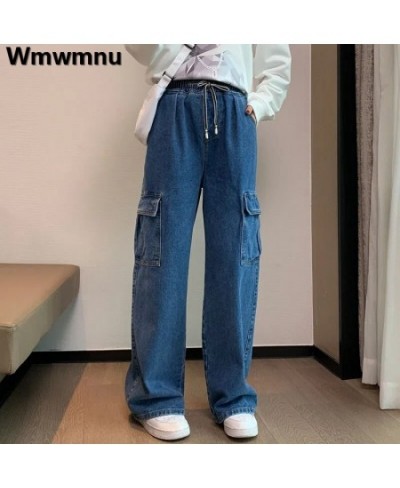 Oversize 6XL HIgh Waist Wide Leg Jeans Casual Cargo Vaqueros Korean Streetwear Straight Denim Pants Womens Baggy Trousers $37...