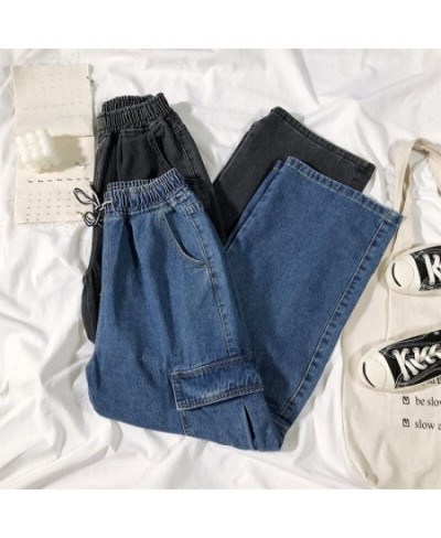 Oversize 6XL HIgh Waist Wide Leg Jeans Casual Cargo Vaqueros Korean Streetwear Straight Denim Pants Womens Baggy Trousers $37...