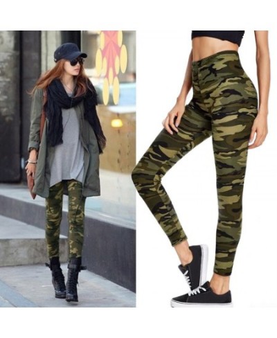 Women Camouflage Leggings Fitness Military Army Green Pants Workout Pants Sporter Skinny Adventure Elastic Leisure Leggings $...