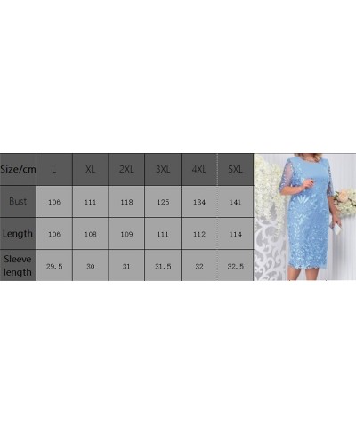 Plus Size 4Xl 5Xl Women Summer Autumn Dress Elegant Lace Dress Female Blue Evening Party Dresses Big Size Curvy Cocktail $55....