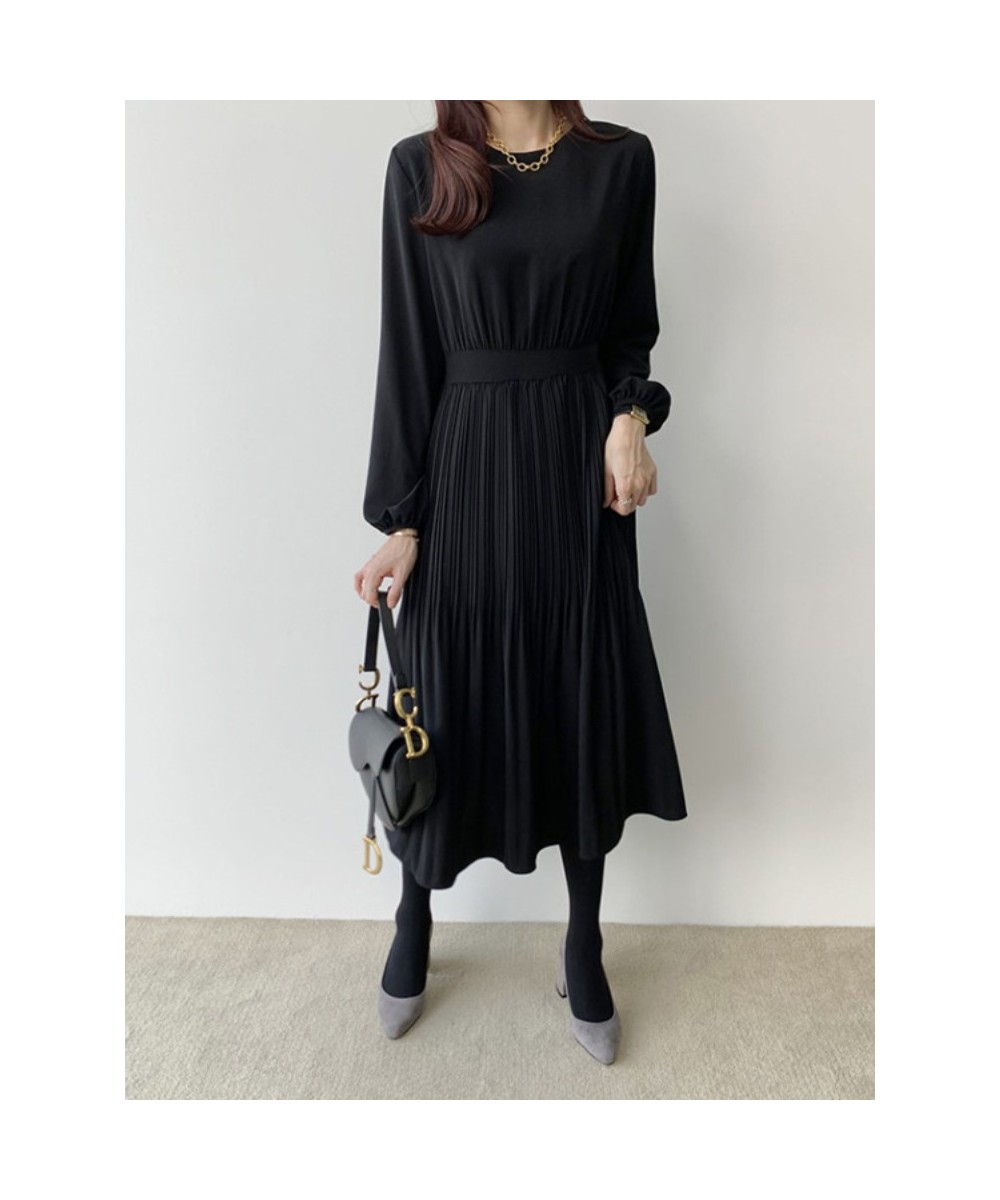 Summer Dresses for Women 2023 Solid Casual Streetwear Elegant Long Dresses Fashion LOOSE Long Sleeve Vintage Robe $47.45 - Dr...