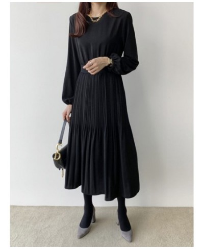 Summer Dresses for Women 2023 Solid Casual Streetwear Elegant Long Dresses Fashion LOOSE Long Sleeve Vintage Robe $47.45 - Dr...