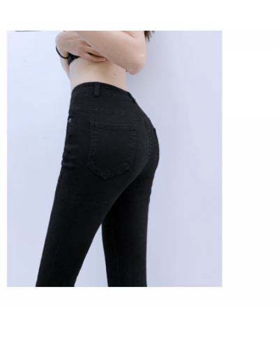 Woman Jeans Sweet Ankle-Length Trousers Femme Button High Waisted Casual Ankle-Length Pants Female Autumn New 2023 $42.67 - J...