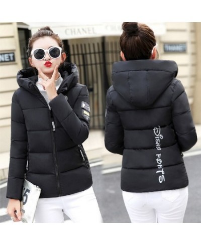 2022 Winter Parkas Women Jacket Hooded Thick Warm Short Jacket Cotton Padded Parka Basic Coat Female Outerwear Plus Size 5XL ...