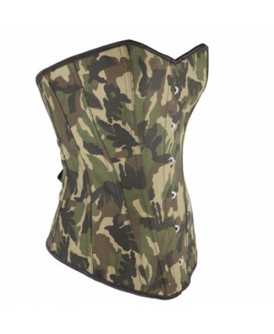 Slimming Waist Appliques Shapewear Camouflagr Bodysuit Green Corsets & Bustiers Army Corset S-3XL QF885 $34.73 - Underwear