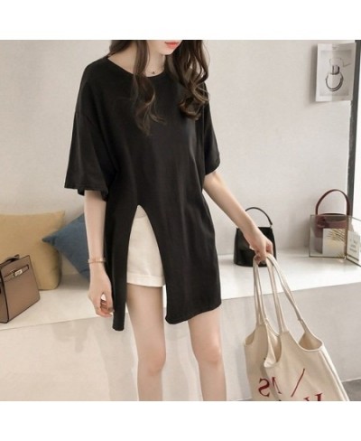 Fashion O-Neck Solid Color All-match Irregular T-Shirt Female Clothing 2023 Summer New Oversized Casual Tops Korean Tee Shirt...