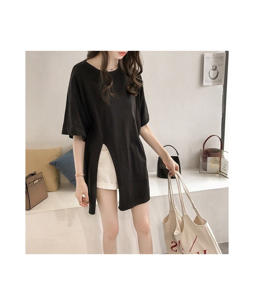 Fashion O-Neck Solid Color All-match Irregular T-Shirt Female Clothing 2023 Summer New Oversized Casual Tops Korean Tee Shirt...