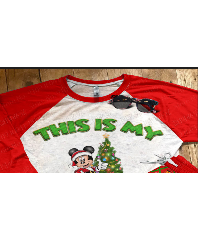 2022 Christmas series Mickey Mouse US size 3D print High Quality Ugly Christmas parent-child outfit pajamas suit $54.58 - Sle...