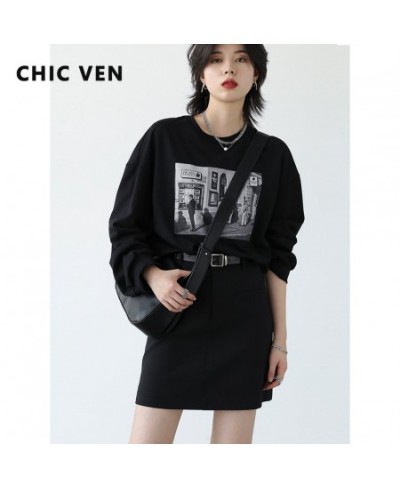 Women's T-Shirts Vintage Streetwear Loose O Neck Printed T shirts Female Tops Ladies Coat Spring Autumn 2023 $59.20 - Women Tops