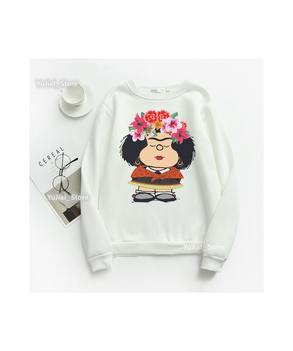 Funny Mafalda Cartoon Sweatshirt Women Clothes 2023 Harajuku Kawaii Hoodies Girls Long-Sleeved Winter Tracksuit Femme $30.05 ...