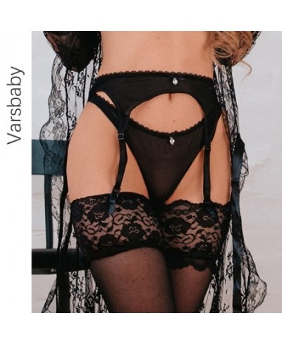 Women Underwear Sexy Lingerie Lace Garter Belt Transparent Solid Underwear Breathable S M L XL XXL Garter Belt $24.86 - Under...