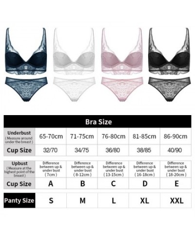 Sexy Lingerie Thin Section Sexy Lace Ladies Underwear Comfortable Breathable Bra Set Petal Decoration B C D Cup White Women B...