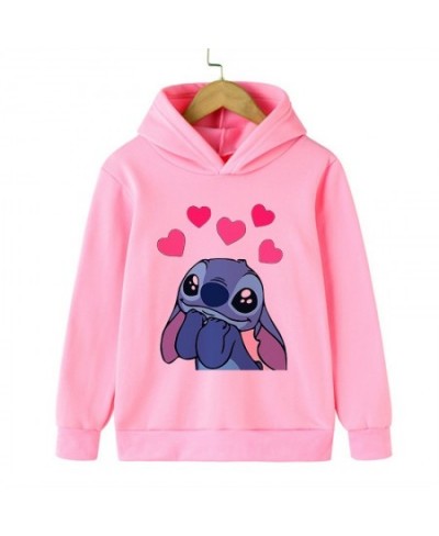 90s Y2k Anime Stitch Hoodie Children Cartoon Clothes Kid Girl Boy Lilo and Stitch Sweatshirt Manga Hoody Baby Casual Top $25....