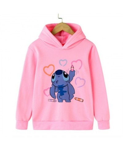 90s Y2k Anime Stitch Hoodie Children Cartoon Clothes Kid Girl Boy Lilo and Stitch Sweatshirt Manga Hoody Baby Casual Top $25....