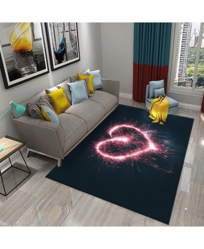 Romantic Love Heart Carpet Valentine's Day Rug Bathroom Anti Slip Floor Mat Living Room Bedroom Entrance Doormat Decor Carpet...