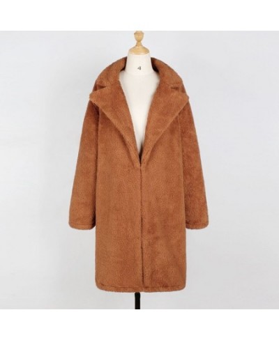 2022 Autumn Long Winter Coat Woman Faux Fur Coat Women Warm Ladies Fur Teddy Jacket Female Plush Teddy Coat Outwear $49.04 - ...