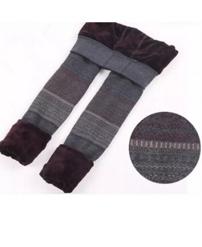 Korean Fashion Clothing Leggings Slim Warm Fleece Pants Vintage Japanese Style print Elastic Trousers ouc2557 $41.54 - Bottoms