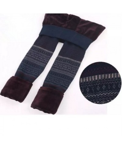 Korean Fashion Clothing Leggings Slim Warm Fleece Pants Vintage Japanese Style print Elastic Trousers ouc2557 $41.54 - Bottoms