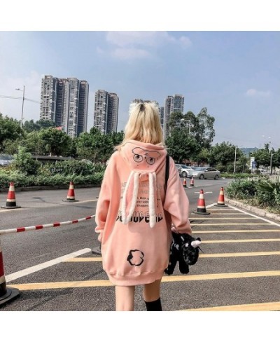 hoodies women Autumn Winter 2022 hoodies Couple ins Super Hot Cute Rabbit Ears Plush Thickened Sweater Coat for Men Wome top ...